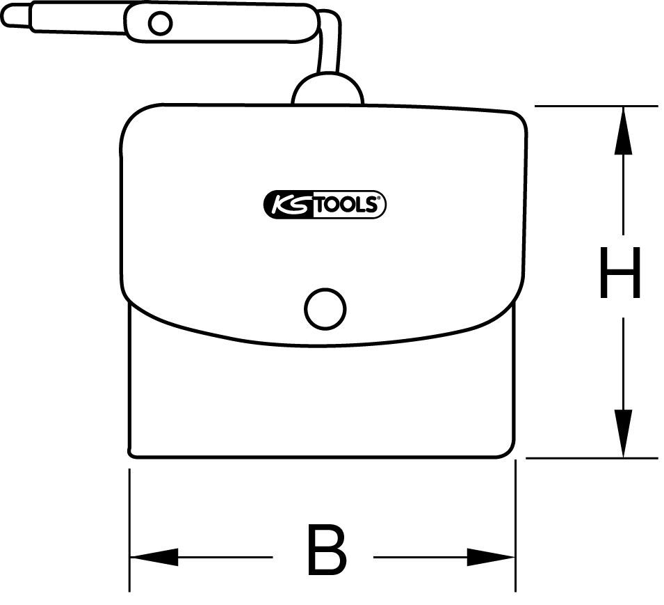 Produktbild KS Tools Schutztasche für Elektriker-Handschuhe, 200mm bild 2