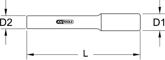 Produktbild KS Tools 3/8" Bithalter mit Schutzisolierung, 250mm bild 2