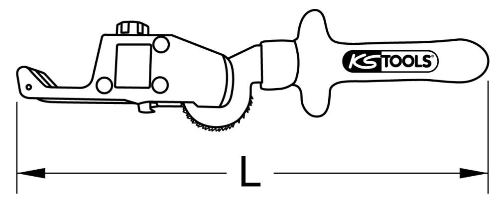 Produktbild KS Tools Kabelmantelschneider mit Schutzisolierung, 240mm bild 2