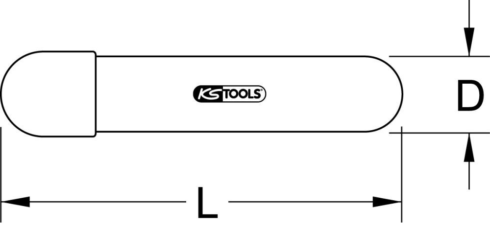 Produktbild KS Tools Tülle mit Schutzisolierung und Klemmkappe, 30mm bild 2