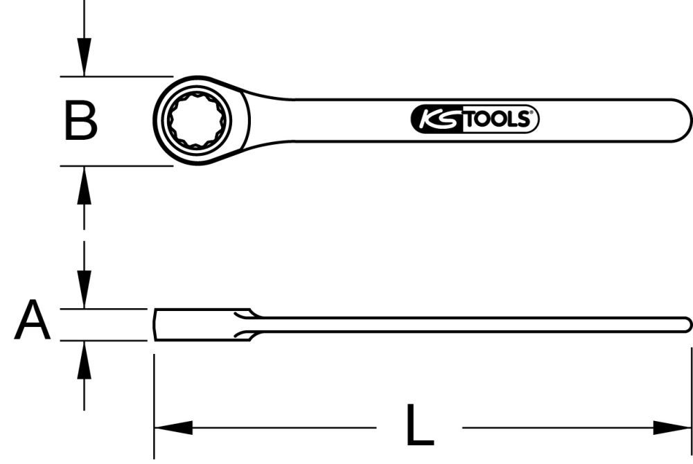 Produktbild KS Tools EDELSTAHL Einringschlüssel, 41mm bild 2