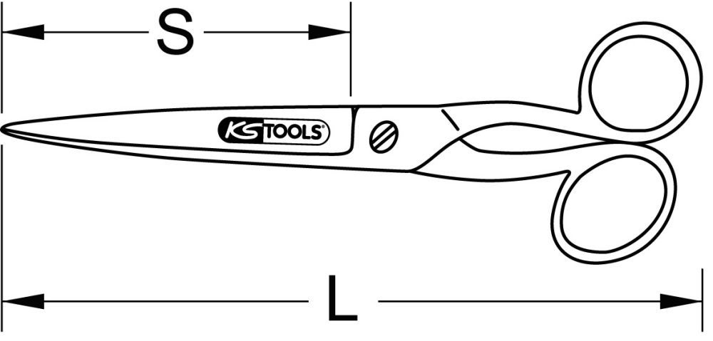 Produktbild KS Tools Universal Werkstattschere 250mm bild 2