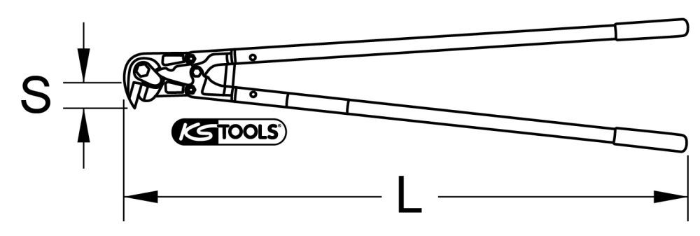Produktbild KS Tools Baustahlmatten Schneider 820 mm bild 2