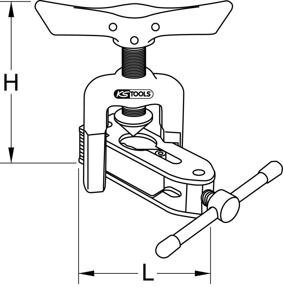 Produktbild KS Tools Universal Bördelgerät mit Schnellspannvorrichtung bild 2