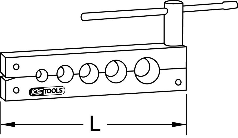 Produktbild KS Tools Bördelleiste 6 bis 14 mm Länge 130 mm bild 2