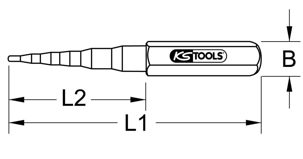 Produktbild KS Tools Universal Stufenschlüssel 5 stufig 1/4 Zoll - 5/8 Zoll bild 2