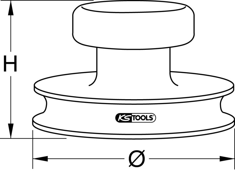 Produktbild KS Tools Mini-Vakuum-Saugheber, max 15kg, Ø 80mm bild 4