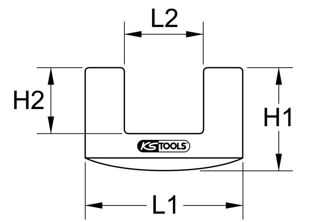 Produktbild KS Tools Gummiaufsatz für Fäustel 72x40mm bild 2