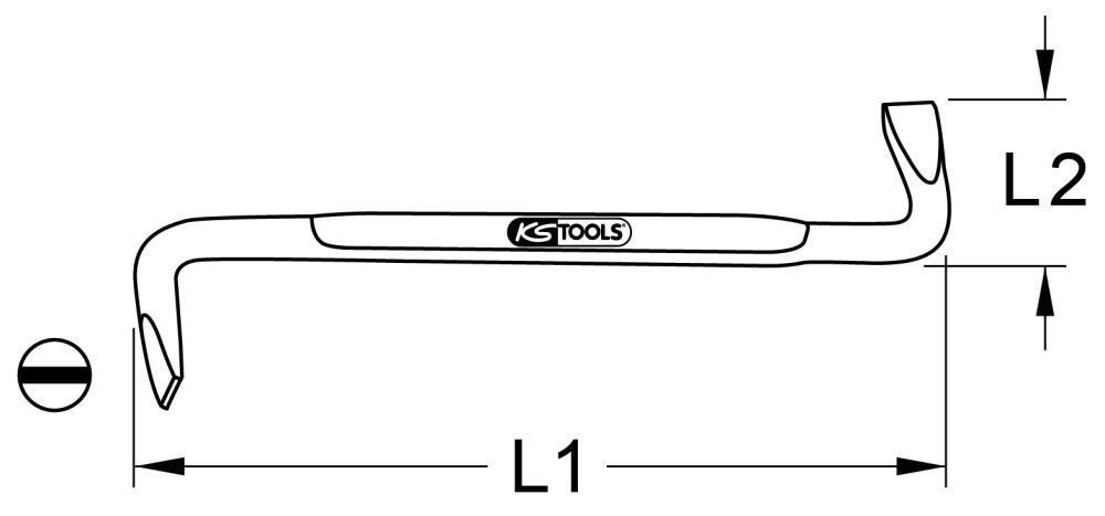 Produktbild KS Tools Winkelschraubendreher Schlitz 12 mm bild 2