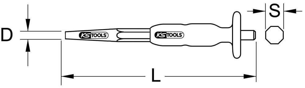 Produktbild KS Tools Durchtreiber Durchmesser 5 mm konisch bild 2