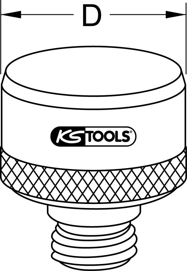 Produktbild KS Tools Messing Eintreiber-Aufsatz-Satz, 2-tlg., Ø 10mm bild 2