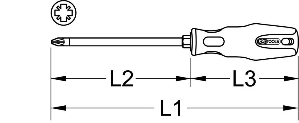 Produktbild KS Tools ERGOTORQUEplus Schraubendreher PZ2 230mm bild 4
