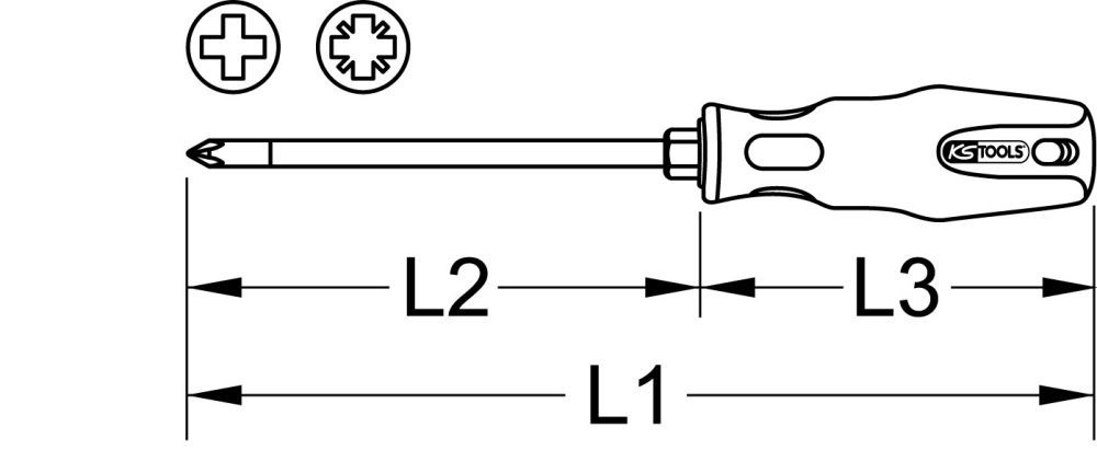 Produktbild KS Tools 6 in 1 ERGOTORQUEplus Schraubendreher 230mm bild 6