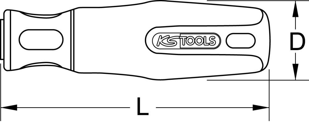 Produktbild KS Tools Feilenheft, Rechteckaufnahme, 120mm bild 2