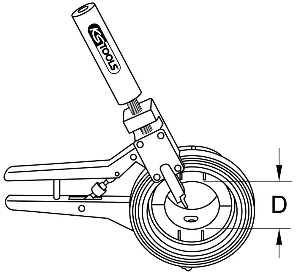 Produktbild KS Tools Abstech und Anfasgrundgerät 110 mm bild 2