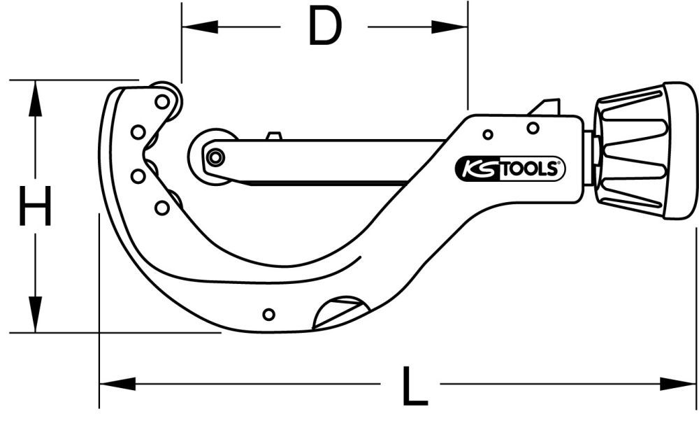 Produktbild KS Tools Automatik Rohrabschneider für Kunststoffrohre 50 bis 140 mm bild 2