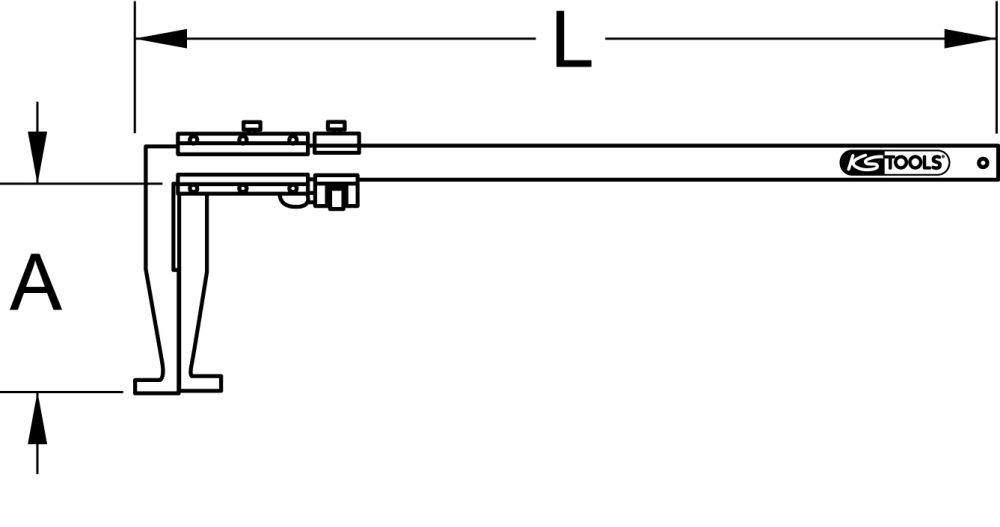 Produktbild KS Tools LKW Bremstrommeln Messschieber 0-500mm, 660mm bild 5