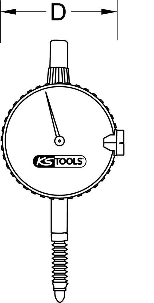 Produktbild KS Tools Präzisions-Messuhr 0-10mm bild 5