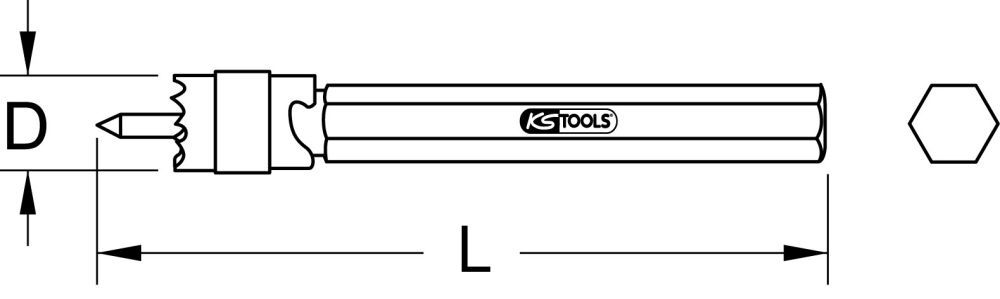 Produktbild KS Tools HSS Schweißpunkt-Fräser, 10mm bild 2