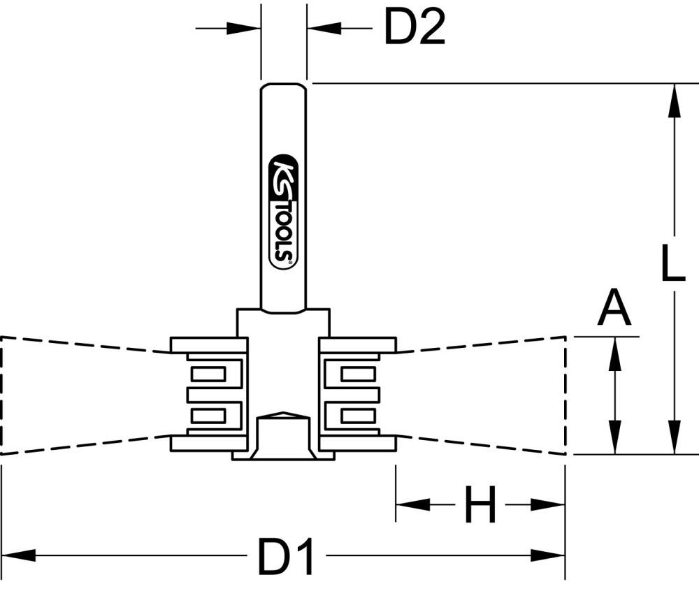 Produktbild KS Tools Rostfreie Stahldrahtbürstenscheibe 0,3mm, Ø 30mm bild 2
