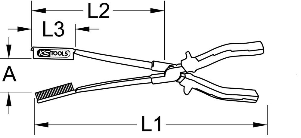 Produktbild KS Tools Zündkerzenstecker-Zange, lang bild 3