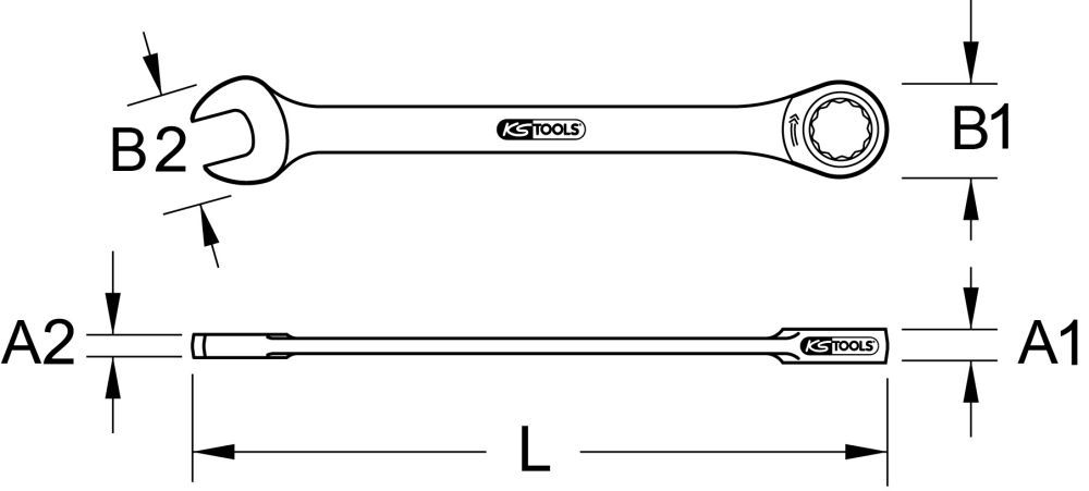 Produktbild KS Tools GEARplus Ratschenringmaulschlüssel 5,5 mm bild 3
