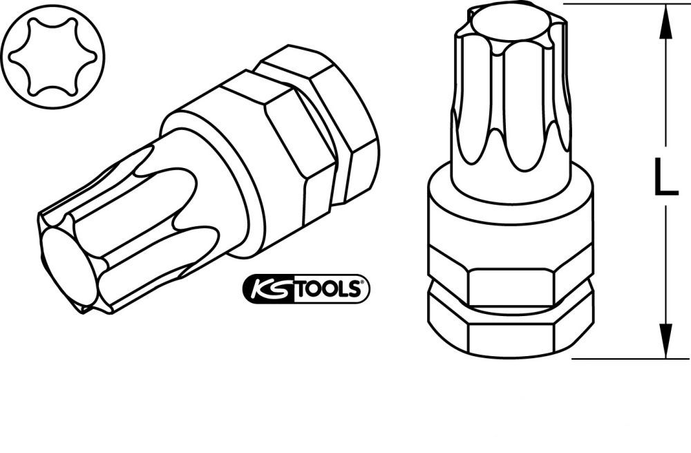 Produktbild KS Tools Micro Bit Torx T10 bild 2