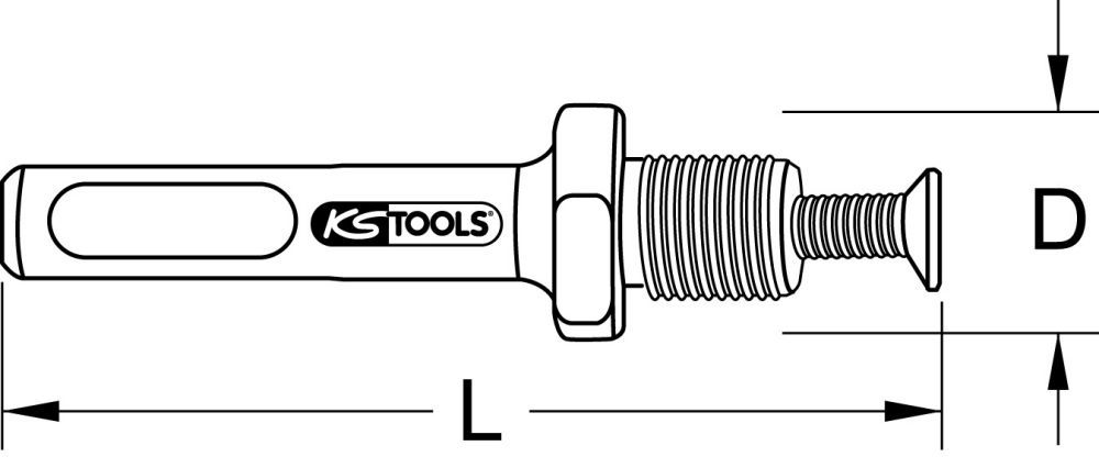 Produktbild KS Tools SDS Spannfutter Adapter 65mm bild 2