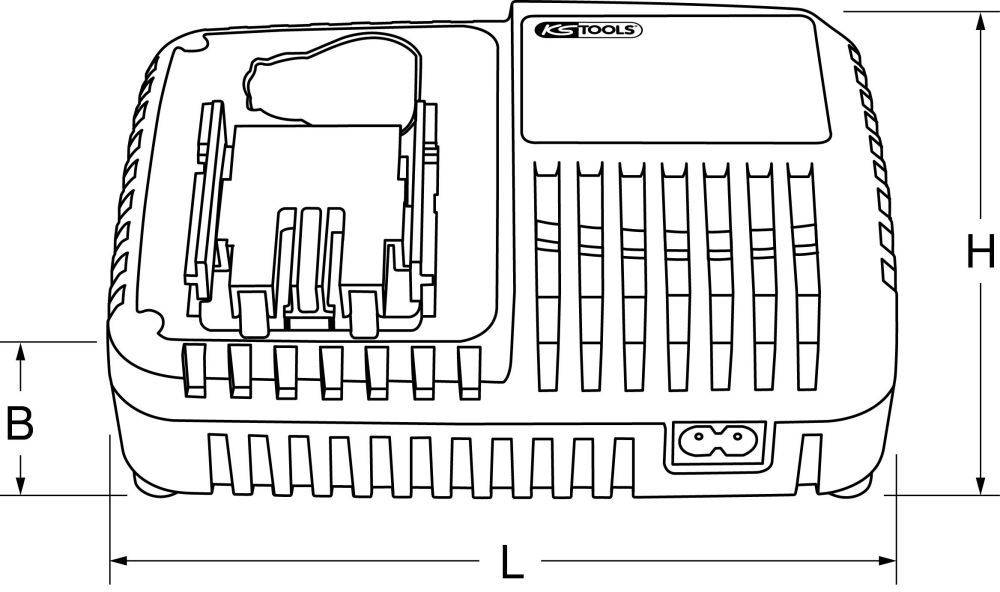 Produktbild KS Tools Universal-Schnell Ladegerät für 18 V bild 2
