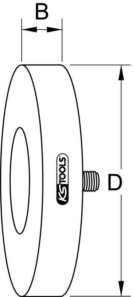 Produktbild KS Tools Gummi-Radierteller, 90mm bild 5