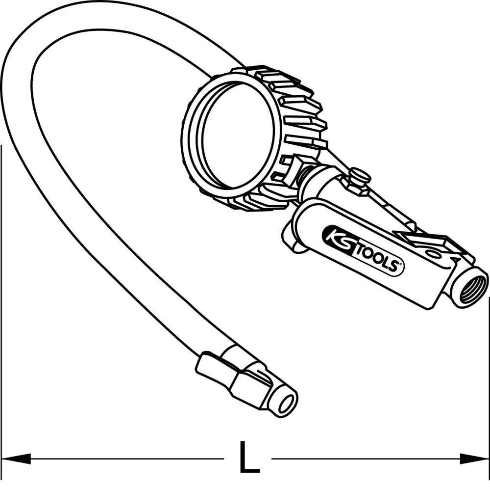 Produktbild KS Tools Druckluft-Reifenfüllmesser, 0-11bar bild 2