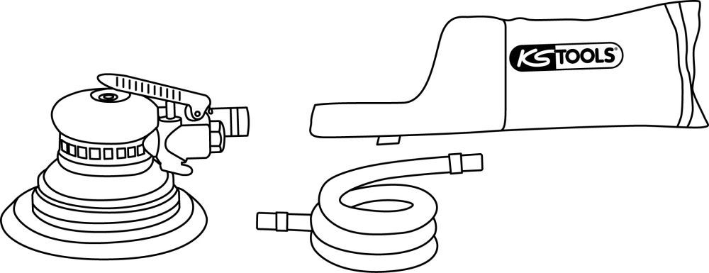 Produktbild KS Tools Feinschliff-Excenterschleifer mit Staubabsaugung bild 3