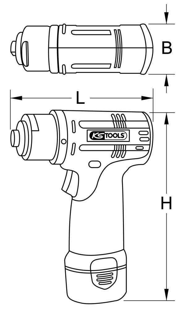 Produktbild KS Tools Akku Schleifmaschine 3.200 U/min 10,8 V mit 2 Akkus und 1 Ladegerät bild 3
