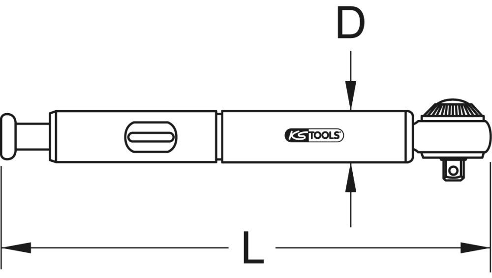 Produktbild KS Tools 1/4" Mini Drehmomentschlüssel, 3-15Nm bild 2