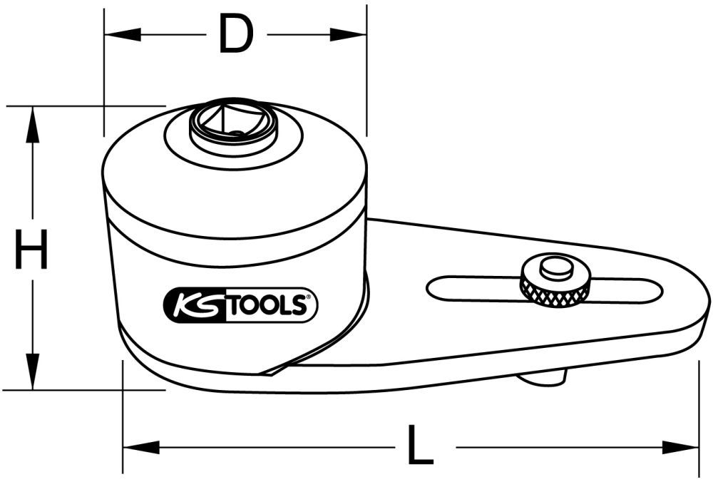 Produktbild KS TOOLS Drehmoment Vervielfältiger 1/2 Zoll x 3/4 Zoll 3500 Nm bild 3
