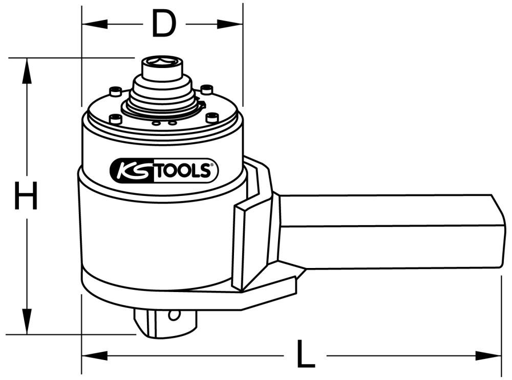 Produktbild KS TOOLS Drehmoment Vervielfältiger 1/2" x 1.1/2" 4500Nm bild 3