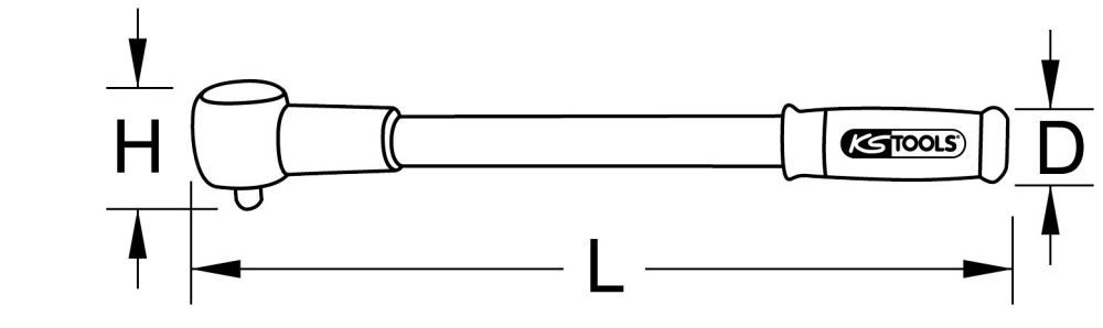 Produktbild KS TOOLS Festeingestellter Überratsch Drehmomentschlüssel 4-10Nm bild 2