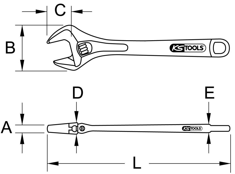 Produktbild KS Tools CLASSIC Rollgabelschlüssel verstellbar 13mm bild 5