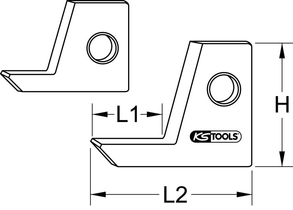 Produktbild KS Tools HM Ersatzschneidstahl für CK110 und CK160 bild 2
