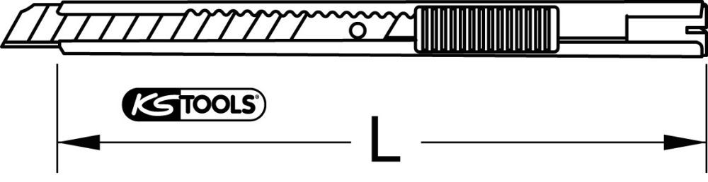 Produktbild KS Tools Universal Abbrechklingen Messer Cutter 130mm
