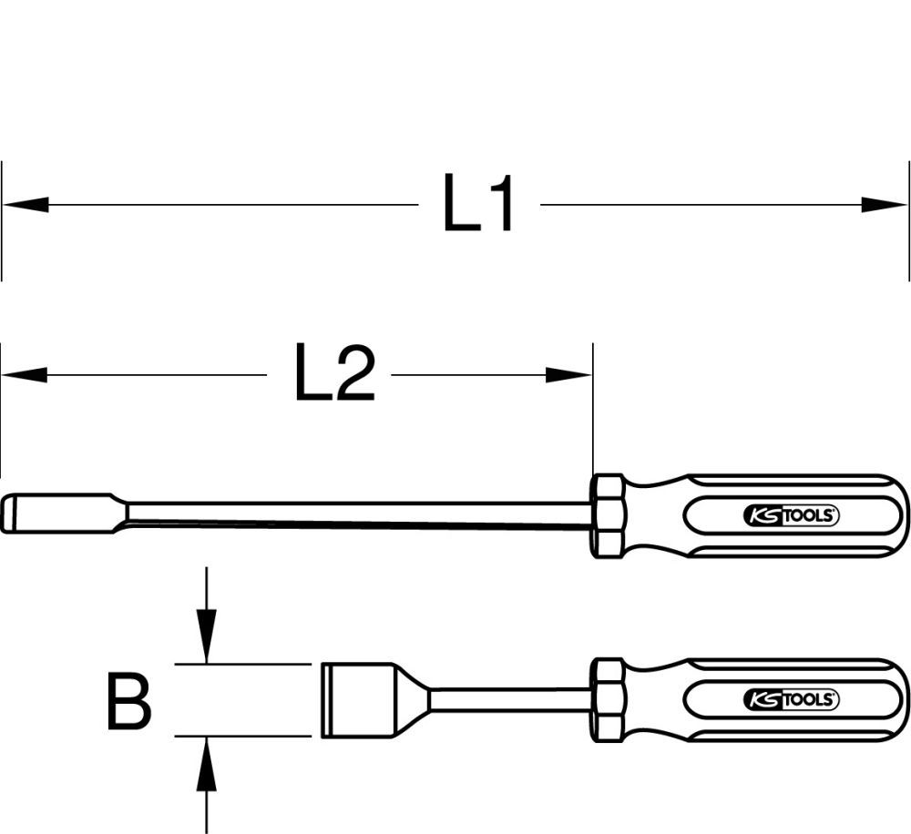 Produktbild KS Tools Dichtungsschaber, 12,5x200mm bild 2