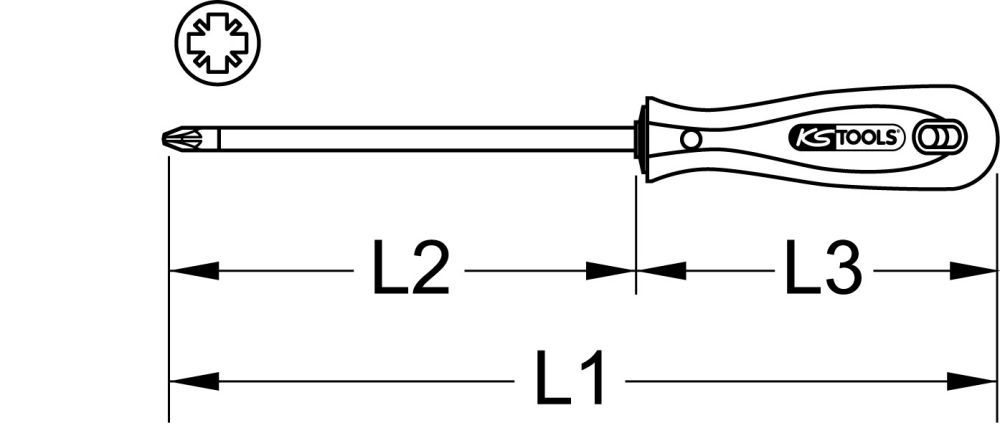 Produktbild KS Tools ERGOTORQUE Schraubendreher PZ4 bild 2