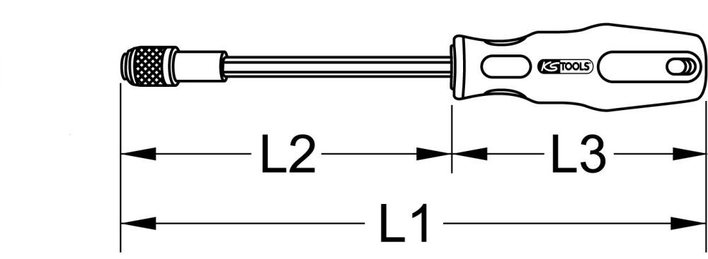 Produktbild KS Tools 1/4 Zoll ERGOTORQUE Bit Schraubendreher bild 2