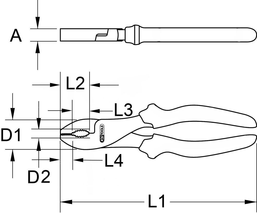Produktbild KS Tools BERYLLIUMplus Gasrohrzange 210 mm bild 2