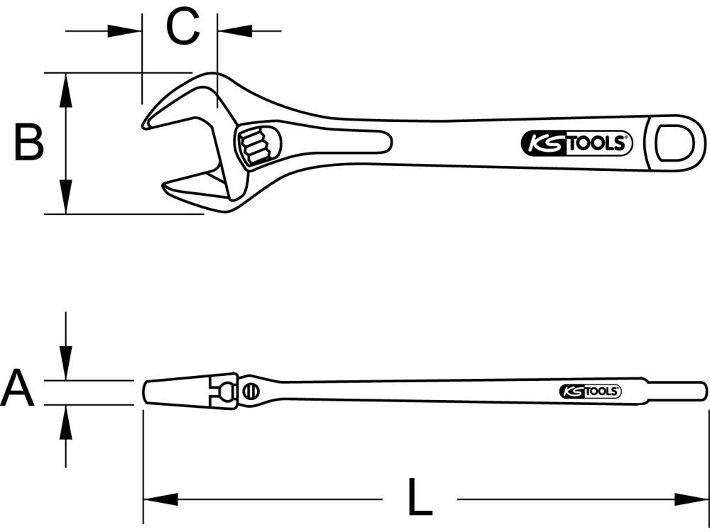 Produktbild KS Tools BERYLLIUMplus Rollgabelschlüssel 380 mm bild 2
