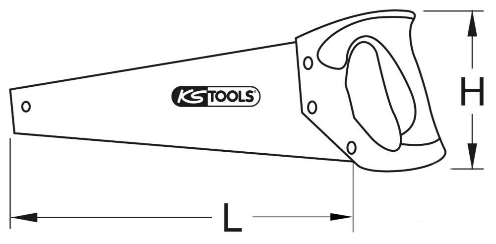 Produktbild KS Tools BERYLLIUMplus Handsäge/Fuchsschwanz 700 mm bild 2