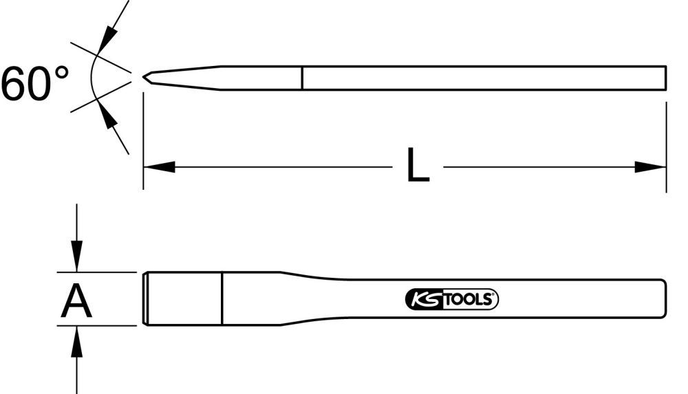 Produktbild KS Tools BRONZEplus Maurermeißel 10x150mm bild 2