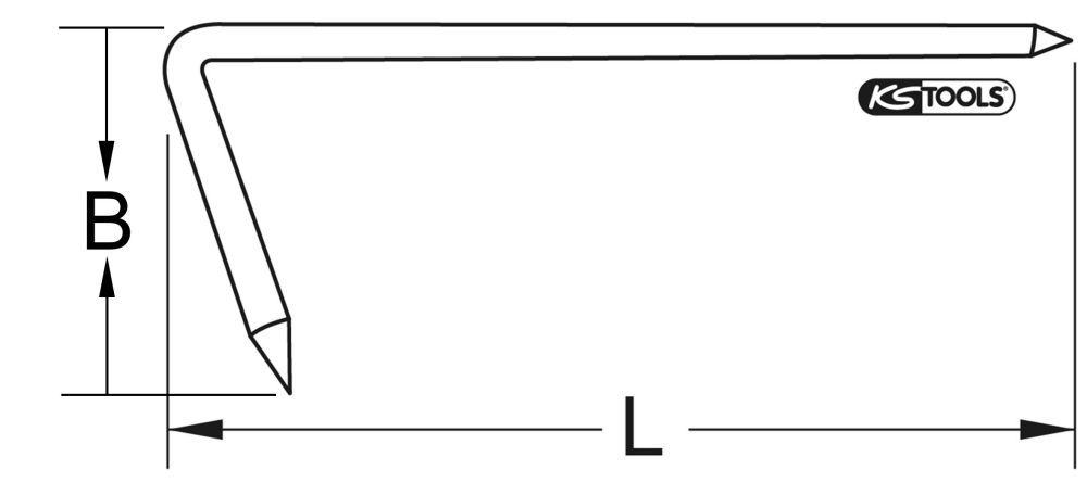 Produktbild KS Tools BRONZEplus Winkeldorn Durchmesser 24 mm bild 2
