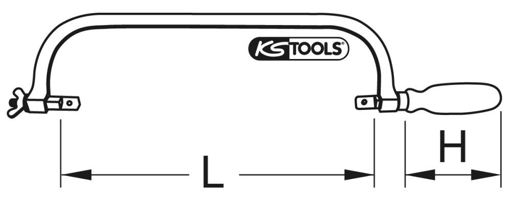 Produktbild KS Tools BRONZEplus Bügelsäge 560 mm bild 2