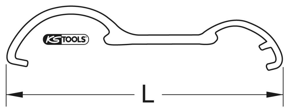 Produktbild KS Tools BRONZEplus Kupplungsschlüssel A B C Durchmesser 14 mm bild 2